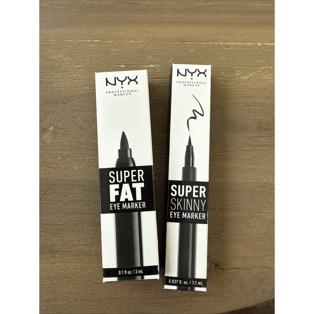 NYX Professional makeup Super FAT & Super SKINNY Eye Marker - Carbon Black